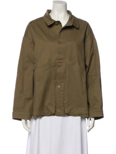 Pre-owned 7115 By Szeki Utility Jacket In Green