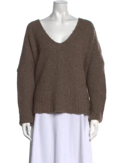 Pre-owned 7115 By Szeki V-neck Sweater In Brown