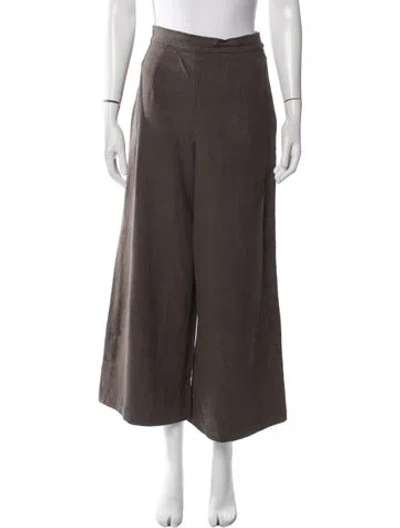 Pre-owned 7115 By Szeki Wide Leg Pants In Green