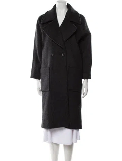 Pre-owned 7115 By Szeki Wool Coat In Gray