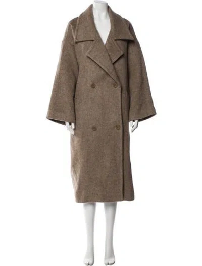 Pre-owned 7115 By Szeki Wool Trench Coat In Neutral
