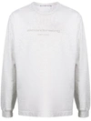 Alexander Wang Long Sleeve T-shirt In Grey