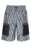 Fendi Bermuda In Poliestere Ricamato  Uomo In Printed