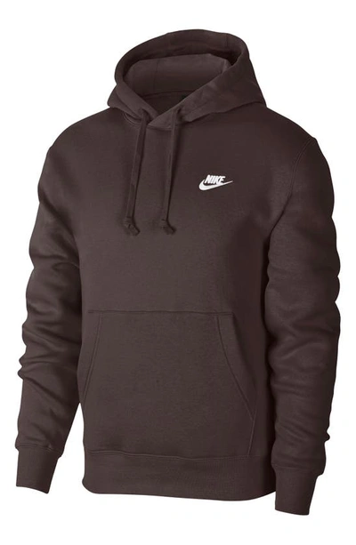 Nike Men's Sportswear Club Fleece Pullover Hoodie In Brown