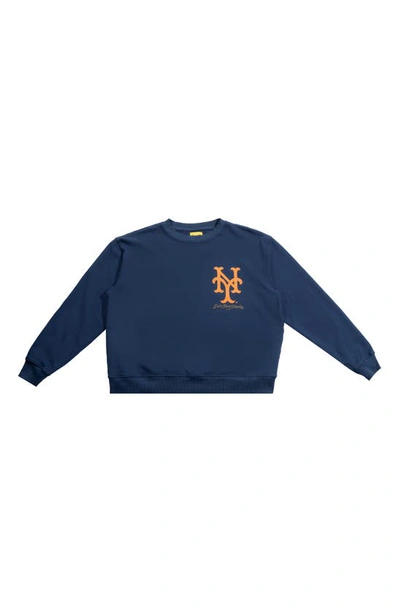 Diet Starts Monday New York Mets Insignia Graphic Sweatshirt In Navy