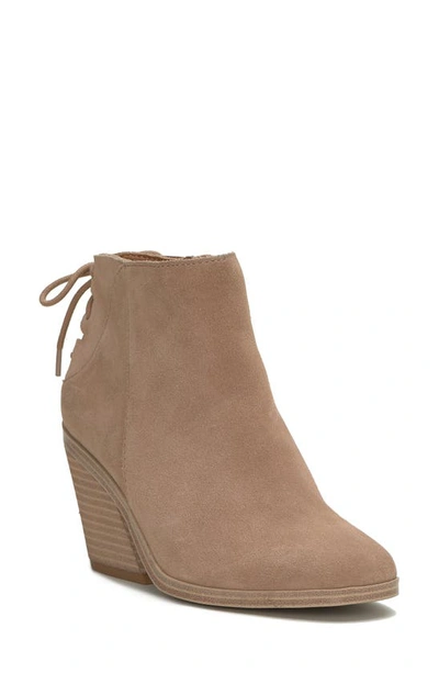 Lucky Brand Mikasi Wedge Bootie In Tawny Brown