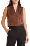 KOBI HALPERIN 'MILA' SLEEVELESS STRETCH SILK BLOUSE