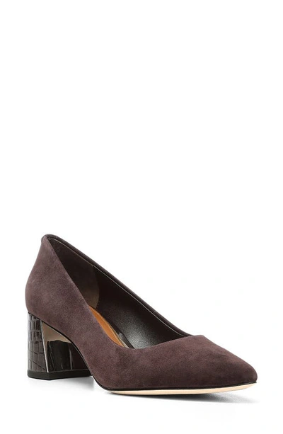 Donald Pliner Suzette Pointed Toe Pump In Dark Brown