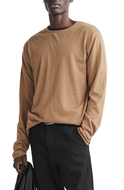 Rag & Bone Reid Slim Fit Jumper In Brown