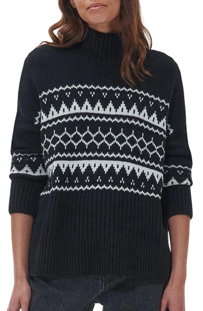Barbour Pine Turtleneck Sweater In Black