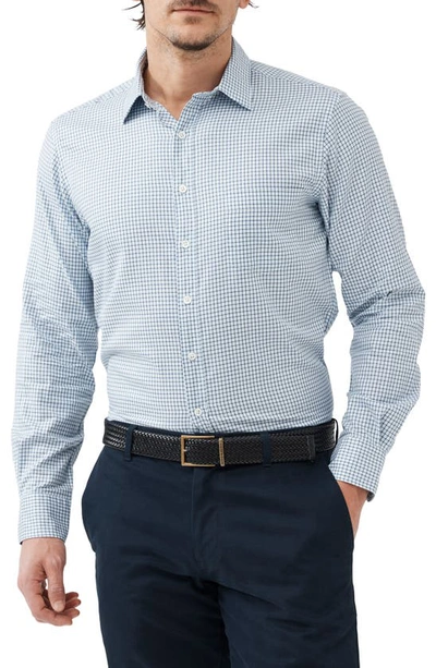 Rodd & Gunn Beaumont Windowpane Check Sports Fit Button-up Shirt In Ocean