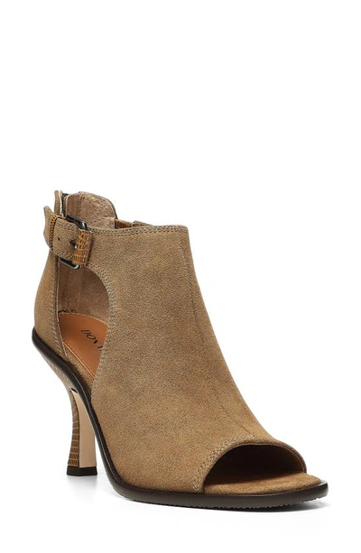 Donald Pliner Era Open Toe Bootie In Biscotti