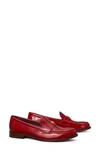 Tory Burch Classic Leather Medallion Loafers In Ruby Falls
