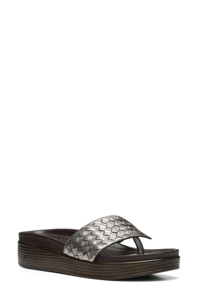 Donald Pliner Fifi Platform Flip Flop In Pewter