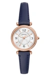 Fossil Women's Carlie Silver Dial Watch
