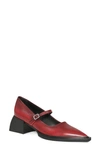 Vagabond Shoemakers Vivian Pointed Toe Mary Jane Pump In Red