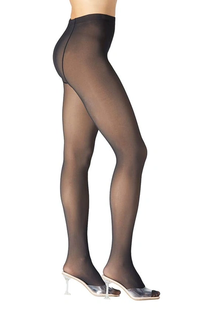 Stems Ultra Resilient Sheer Tights In Black,beige