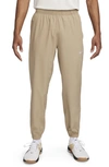 Nike Men's Form Dri-fit Standard-fit Tapered-leg Training Pants In Khaki,black,(reflective Silv)