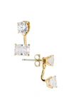 Nadri A La Carte Jacket Earrings In Gold