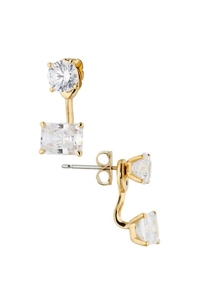 Nadri A La Carte Jacket Earrings In Gold