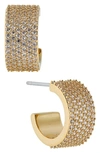 Nadri Disco Chunky Pave Hoop Earrings In Gold