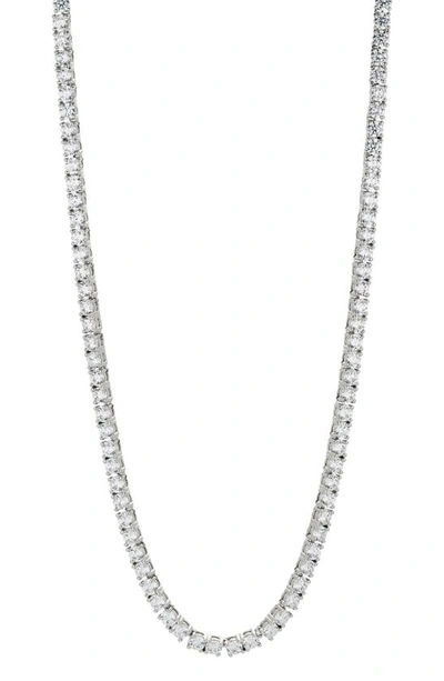 Nadri Cubic Zirconia Tennis Necklace In Rhodium