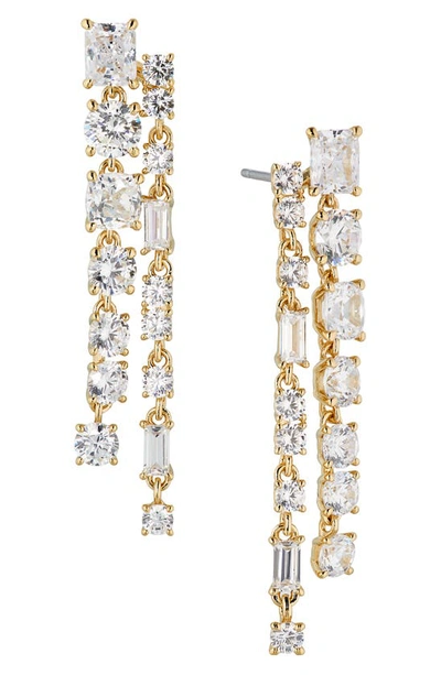 Nadri A La Carte Double Linear Earrings In Gold