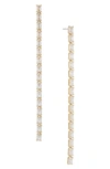 Nadri A La Carte Extra Long Linear Earrings In Gold