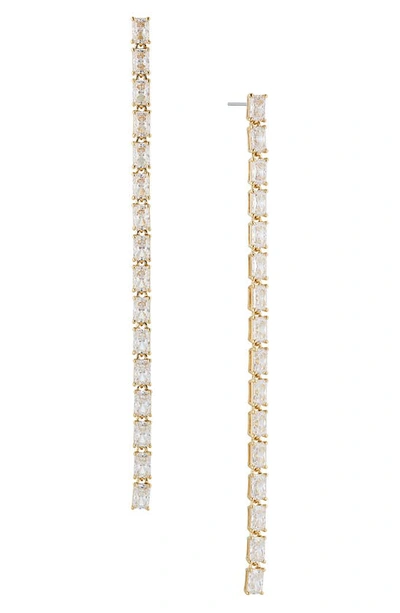 Nadri A La Carte Extra Long Linear Earrings In Gold