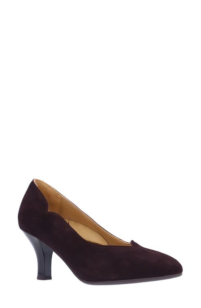L'amour Des Pieds Bambelle Pointed Toe Pump In Chocolate