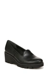 Vionic Willa Wedge Loafer In Black/ Black