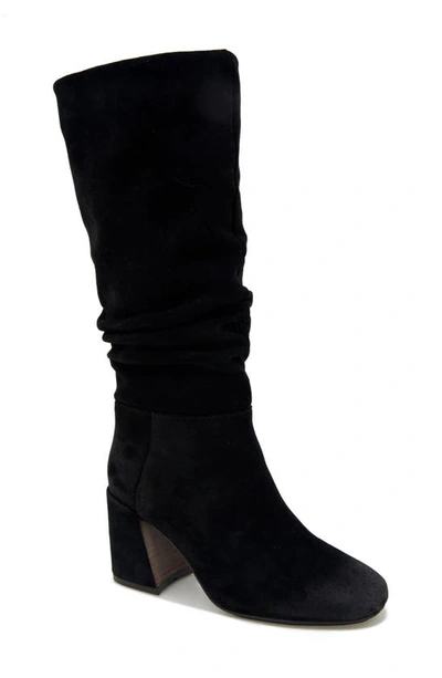 Gentle Souls By Kenneth Cole Iman Slouch Boot In Black Suede