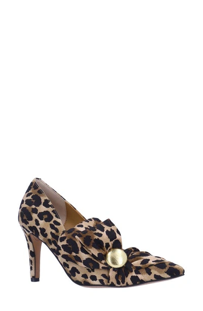 J. Reneé Hirisha Pointed Toe Pump In Brown/ Black