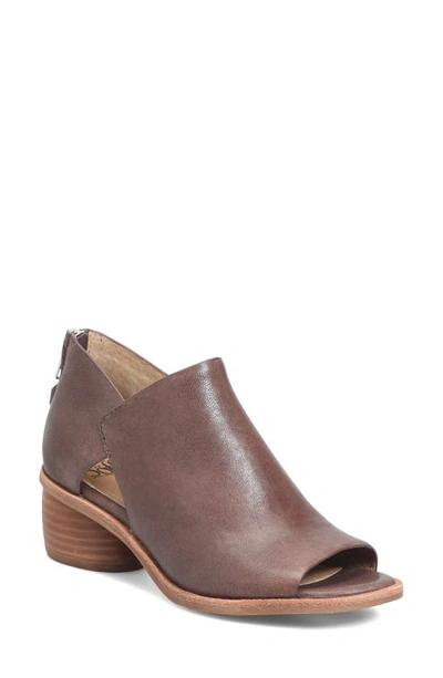 Söfft Carleigh Peep Toe Bootie In Cocoa Brown