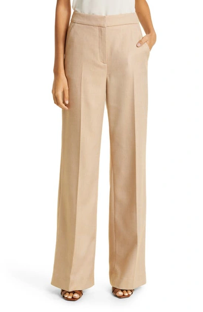 Veronica Beard Hilde Stretch Cotton Utility Pants In Dark Camel/ Light Camel
