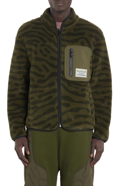 Moncler Genius Moncler X Salehe Bembury Teddy Zip In Green