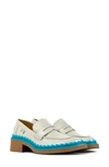 Camper Twins Mismatched Penny Loafers In Lt_pastel_grey