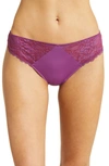 Skarlett Blue Minx Thong In Grappa/ Red