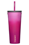 Corkcicle 24-ounce Insulated Cup With Straw In Ombre Unicorn Kiss