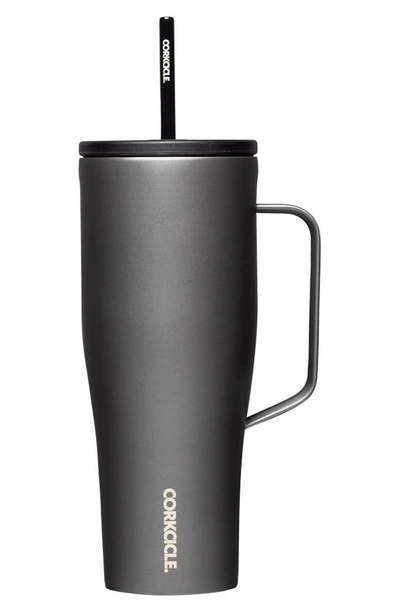 Corkcicle 30-ounce Insulated Cup With Straw In Ceramic Slate