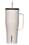 Corkcicle 30-ounce Insulated Cup With Straw In Latte
