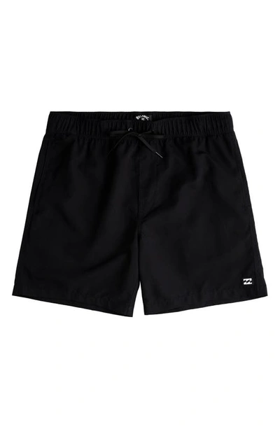 Billabong All Day Layback Swim Trunks In Black