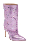 Azalea Wang Liora Stiletto Bootie In Purple