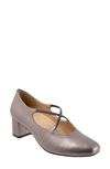 Trotters Demi Pump In Pewter