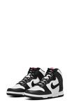 Nike Dunk High Basketball Sneaker In White/ Black/ University Red