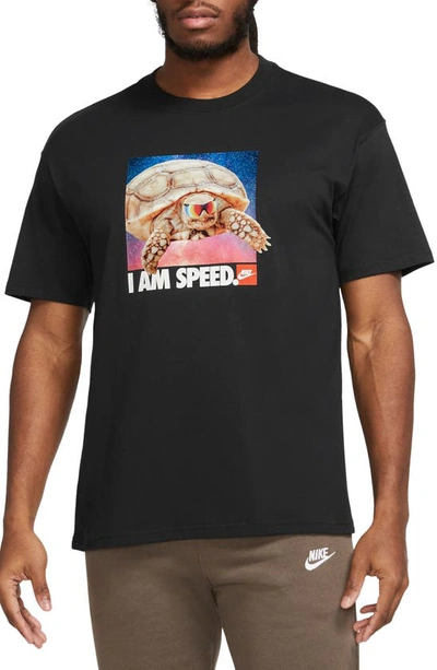 Nike Max90 I Am Speed Graphic T-shirt In Black