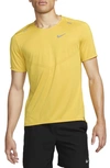 Nike Men's Rise 365 Dri-fit Short-sleeve Running Top In Yellow