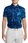 Nike Dri-fit Tour Performance Golf Polo In Blue