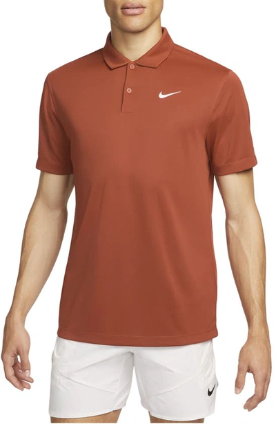 Nike Men's Court Dri-fit Tennis Polo In Orange