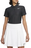 Nike Women's Dri-fit Adv Tour Short-sleeve Golf Polo In Black